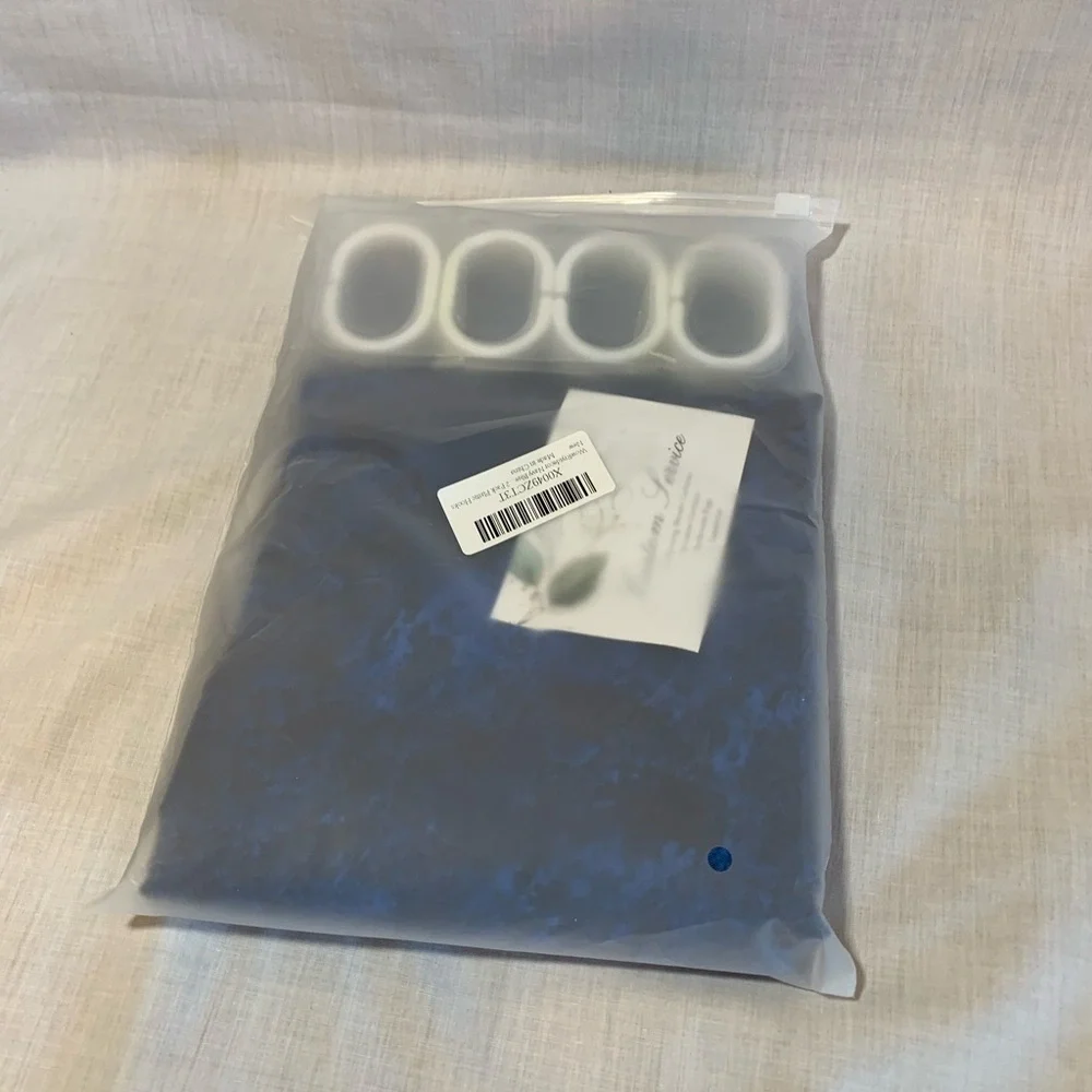 NEW WowRiyidecore Shower Curtain Blue